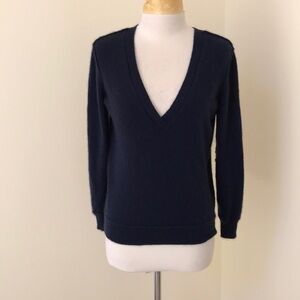 Cortland park sequined elbow cashmere sweater